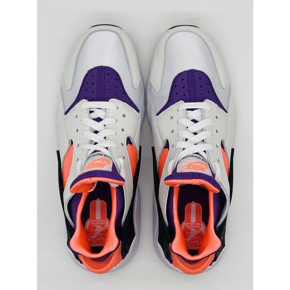 NEW Nike Air Huarache Bright Mango Black White DD1068-101 Men’s Size Multi - Picture 5 of 6